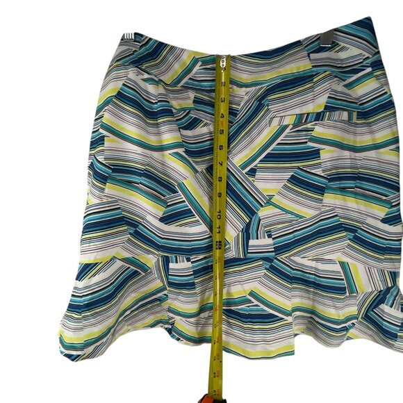 Tail White Label Women's Striped Skirt Multicolor Abstract Size14 Large Casual - Picture 8 of 9